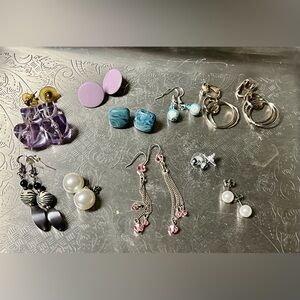 Vintage 10 pair  earring bundle